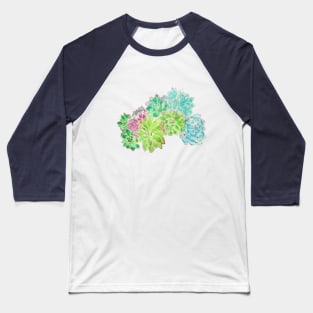 succulent arrangement watercolor painting Baseball T-Shirt